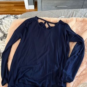 Navy blue cut out in the back